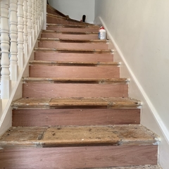 Stairs after repairs