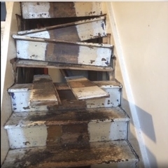 Repair To Victorian StairCase